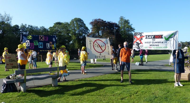 Cumbrian coal mine protest