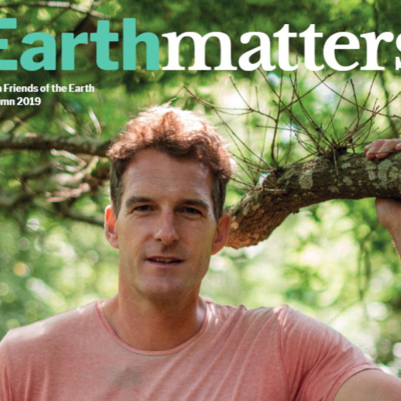 Earthmatters Autum 2019 cover featuring Dan Snow