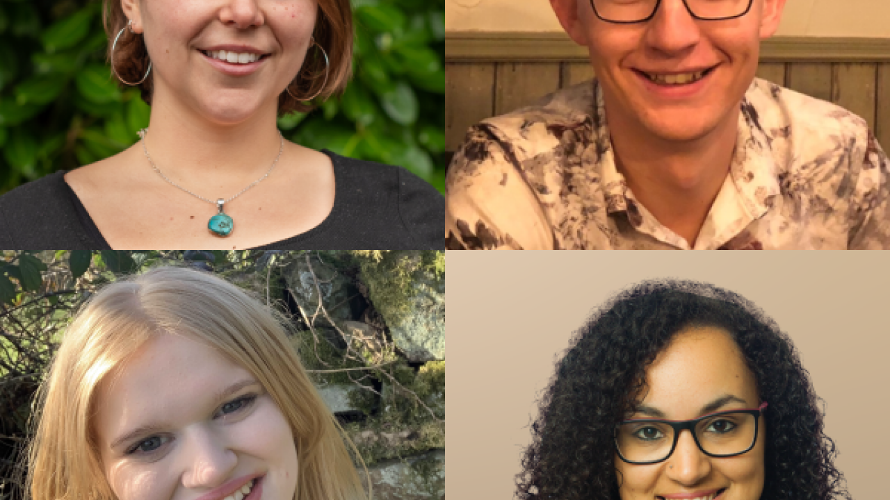 Clockwise from top left: Chelsea, Jake, Clare and Florence