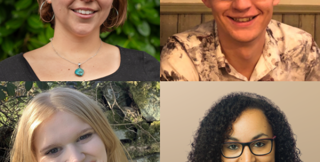 Clockwise from top left: Chelsea, Jake, Clare and Florence